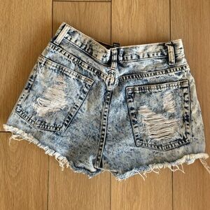 Distressed Jean Shorts